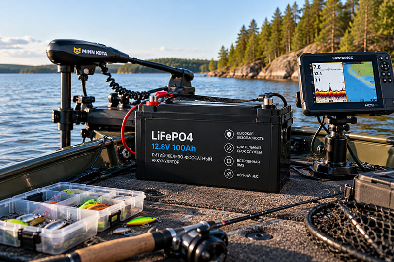 LiFePO4-аккумулятор 12 В для питания электромотора