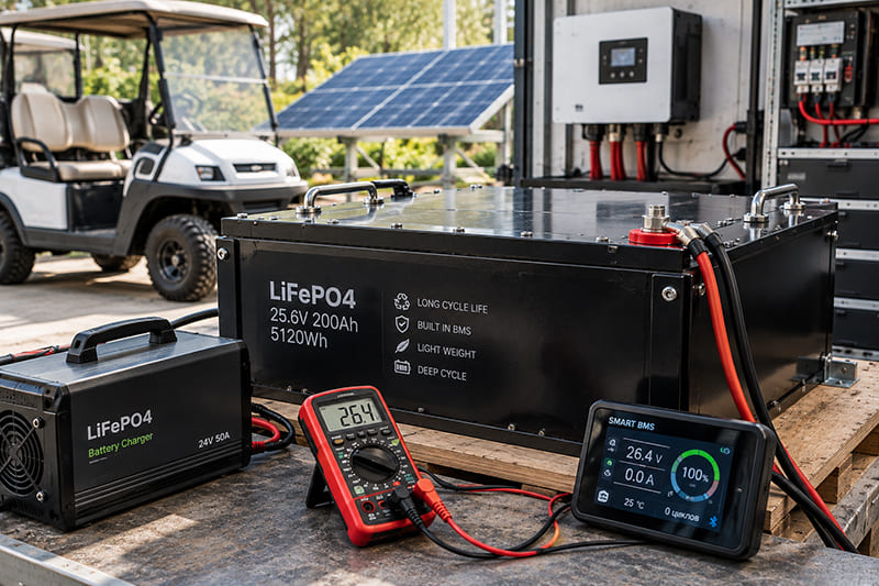 Промышленная LiFePO4 система с мониторингом