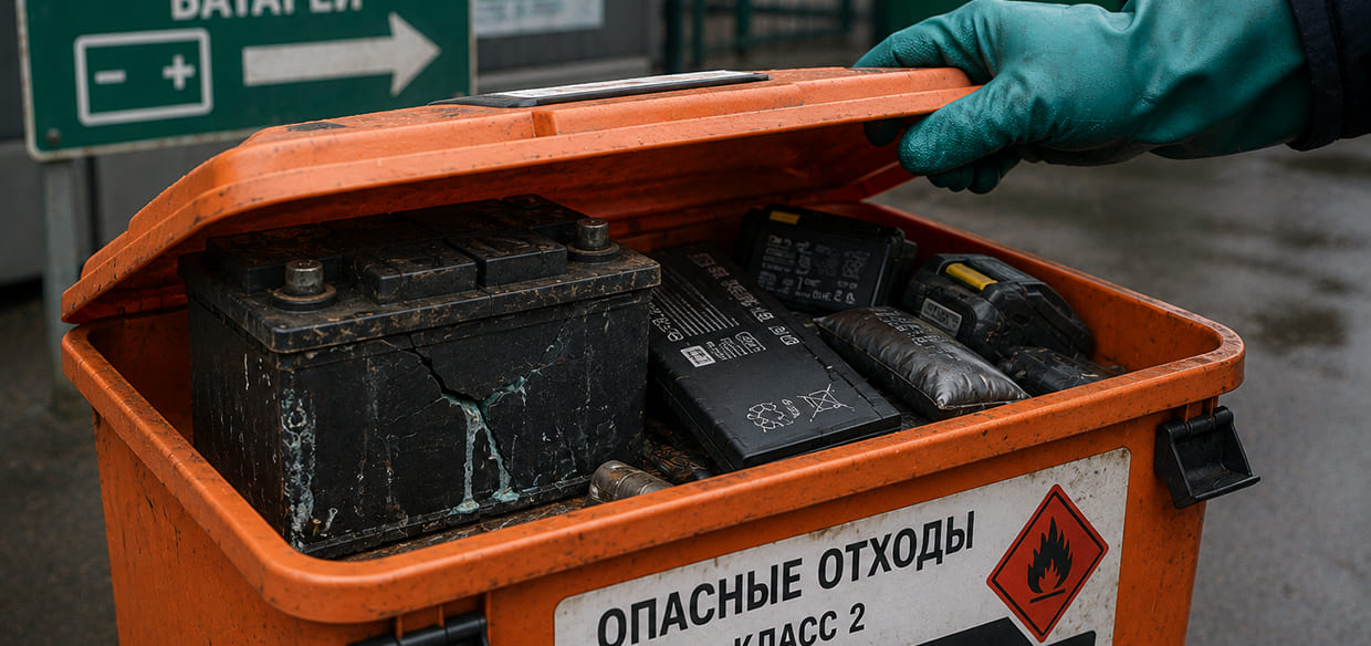 Как правильно утилизировать старые аккумуляторы?